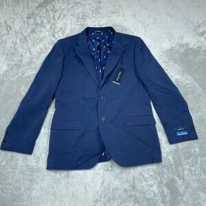 Nautica Mens Modern Fit Navy Blazer Size 42R Active Stretch a0287